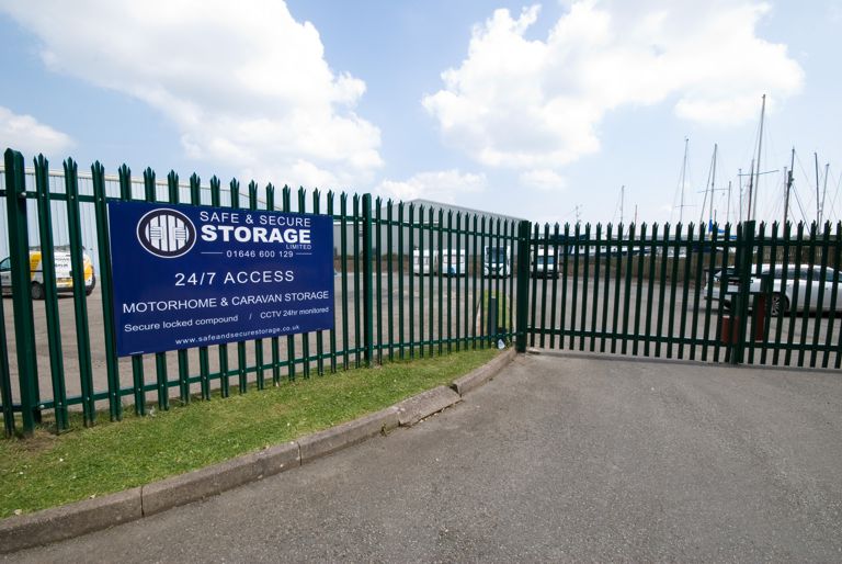 Secure caravan storage site in Pembrokeshire